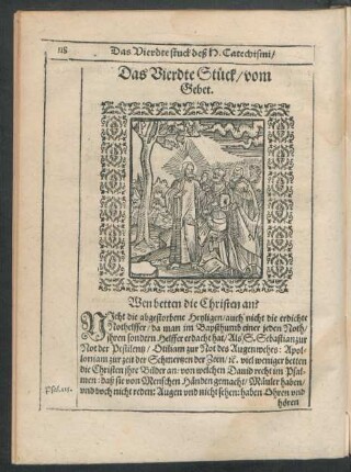 Das Vierdte Stück/ vom Gebet.