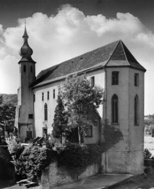 Mosbach Odenwaldkreis (Baden-Württemberg) - Neckarelz. Sogenanntes Templerhaus (Pfarrkirche Mariä Himmelfahrt) (1297/1350 und 1731/1734)