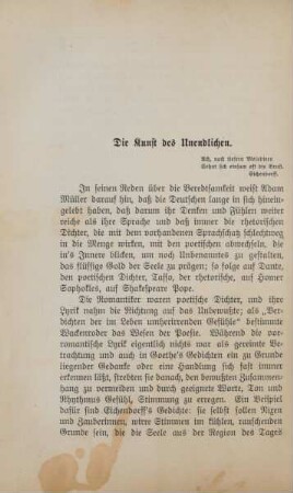 Die Kunst des Unendlichen