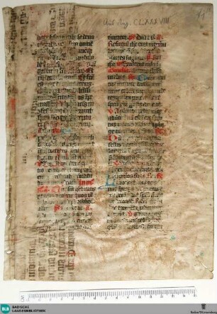 Aus dem Breviarium, Fragment - Cod. Aug. Fr. 71