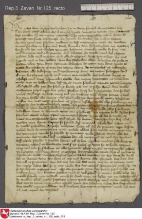 1426, Juli 4 Testament des Propstes Ortgies Spade zu Zeven Gleichzeitige Abschrift, Perg. Regest: Von Hodenberg, Zevener UB Nr. 116