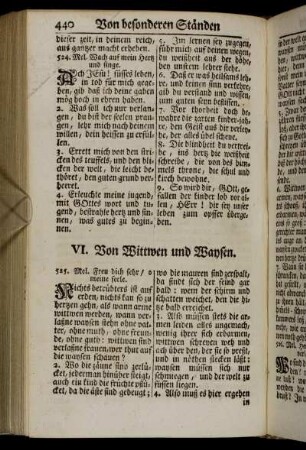 VI. Von Wittwen und Waysen