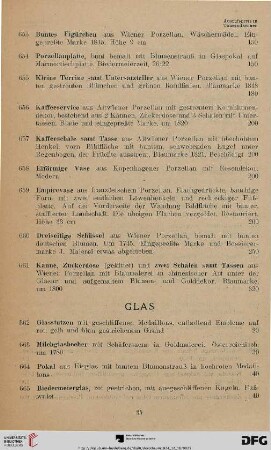 Glas (Nr. 662-693)