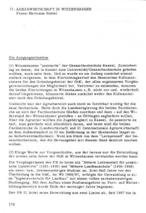 Agrarwirtschaft in Witzenhausen