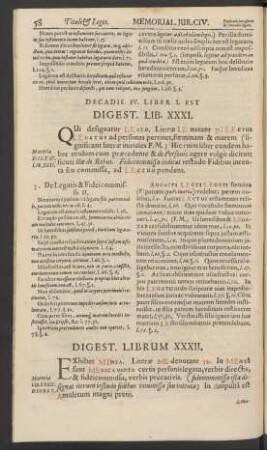 Digest. Lib. XXXI.