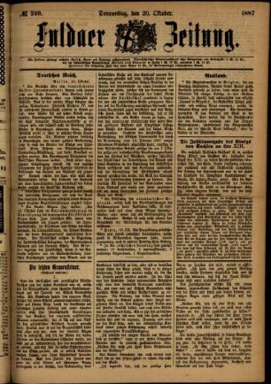 Ausgabe vom Donnerstag, den 20. Oktober 1887.