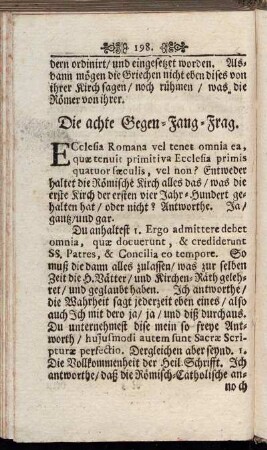 Die achte Gegen-Fang-Frag.