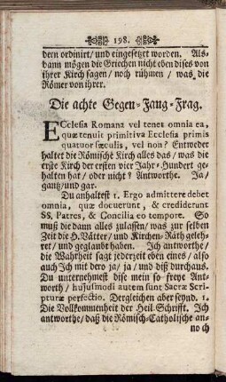 Die achte Gegen-Fang-Frag.
