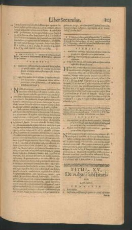Titul. XV. De vulgari substitutione.