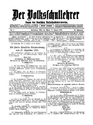 Die zweite Preußische Notverordnung vom 23. Dezember 1931