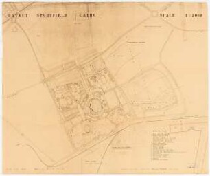 Sportfield Kairo: Layout Sportfield, 1 Lageplan 1:5000