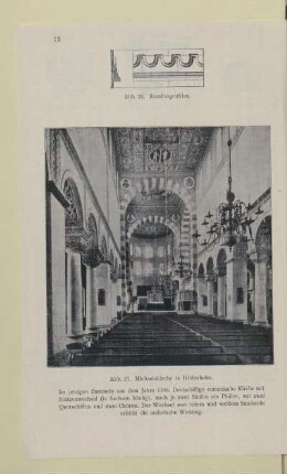 [Abb. 25.-26. Rundbogenfries und Michaelskirche in Hildesheim]