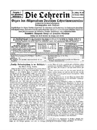 "Deutsche Nationalerziehung in der Volksschule"