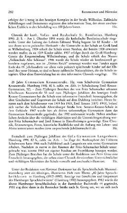 Festschrift zum 25jährigen Jubiläum des GyLa Gymnasium Langenhorn : Hamburg, 1991