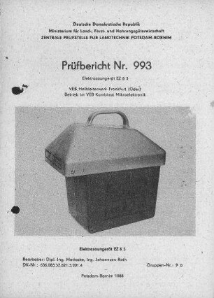 Elektrozaungerät EZ 8/3