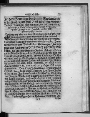 In der ... Kirchen zum Heil. Geist gehaltenen Vesper-Predigt ...