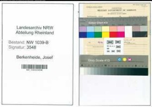Entnazifizierung Josef Berkenheide , geb. 00.00.0000 (Schulleiter)