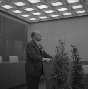 Antrittsbesuch von Bundesjustizminister Wolfgang Stammberger beim Bundesgerichtshof.