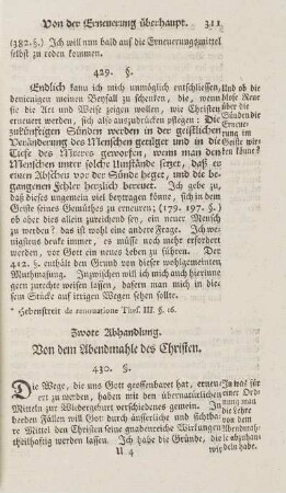 Zwote Abhandlung. Von dem Abendmahle des Christen