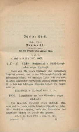 Allg. Landrecht Th. II.