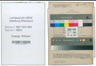 Entnazifizierung Wilhelm Doerge , geb. 27.01.1901 (Paedagoge)