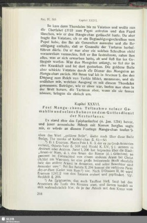 Kapitel XXXVI. Fest Mangu-chans. Teilnahme seiner Gemahlin und seines Sohnes an dem Gottesdienst der Nestorianer