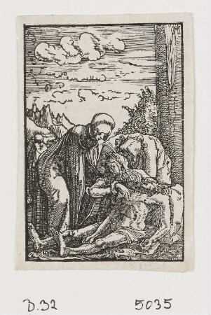 Beweinung, Blatt 32 der Folge "Sündenfall und Erlösung des Menschengeschlechts"