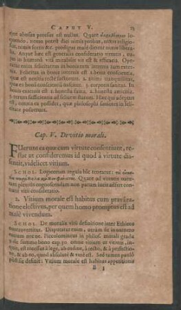 Cap. V. De vitio morali.