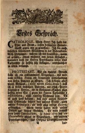 Verdrähung Des Nudi Facti Possessionis Anni Normalis 1624 : Ungrund Der sogenannten Selbst-Hülff. Gespräch-Weis zwischen einen Catholischen und zwischen einen Protestanten