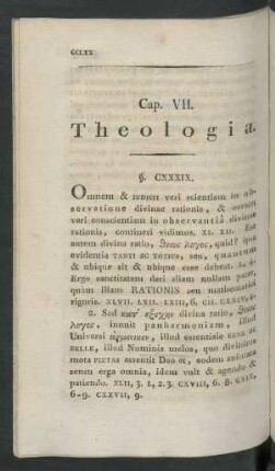 Cap. VII. Theologia