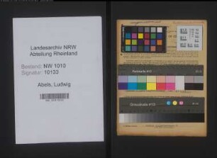 Entnazifizierung Ludwig Abels , geb. 02.02.1922 (Kaufmann)