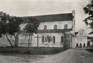 Vilnius. Franziskanerkirche. Außenansicht von Nordwest