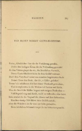 Den Manen Robert Glutz-Blozheims.