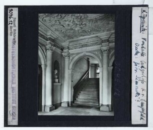 Berlin, Schloss Köpenick : Innenansicht, Vestibül, Treppenhaus