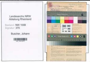 Entnazifizierung Johann Buscher , geb. 04.04.1883 (Schuhmacher)