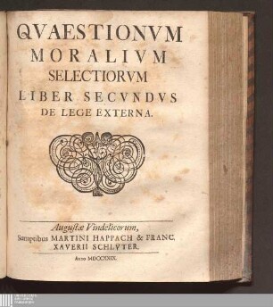 Liber Secvndvs: De Lege Externa