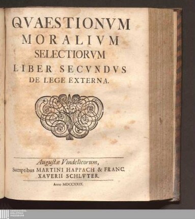 Liber Secvndvs: De Lege Externa