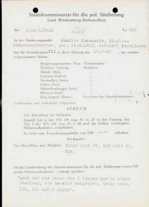 Kausler, Annemarie