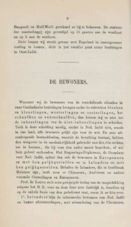 De bewoners