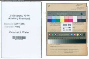 Entnazifizierung Walter Vanscheidt , geb. 26.10.1908 (Dachdecker)