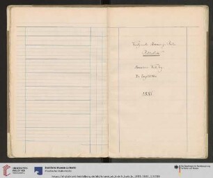 Kunstgewerbe - Museum zu Berlin. Bibliothek. Accessions - Katalog B. Einzelblätter 1881
