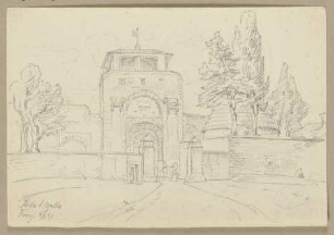 Blick auf die Porta San Gallo in Florenz