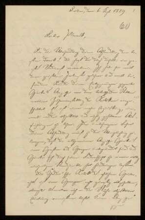 60: Brief von Hermann Struckmann an Gottlieb Planck, Berlin, 6.9.1889