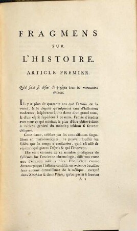 Oeuvres complètes de Voltaire, 28. Melanges Historiques ; 2