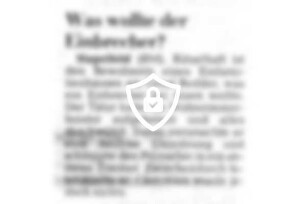 Was wollte der Einbrecher?