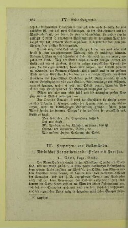 III. Karpathen- und Balkanländer