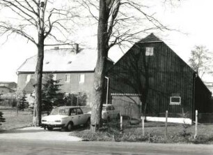 Dörnthal (Pfaffroda-Dörnthal), Hauptstraße 197. Wohnhaus und Wirtschaftsgebäude (Hof Nr. 83). Straßenansicht