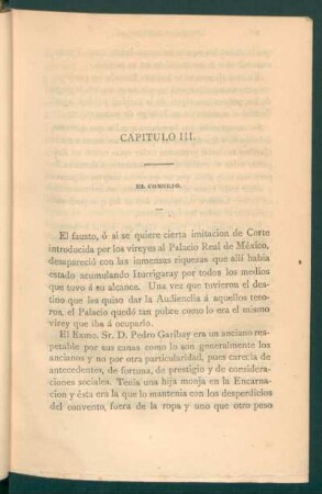 Capítulo III. - El consejo.