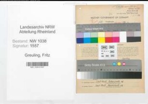 Entnazifizierung Fritz Greuling , geb. 23.02.1908 (Bauingenieur)