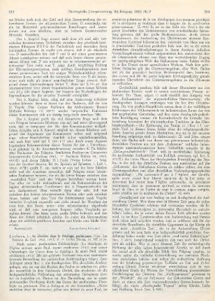 513-516 [Rezension] Cerfaux, Lucien, Le chrétien dans la théologie paulinienne